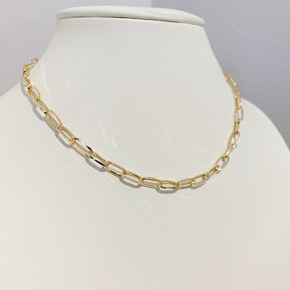 The Wild Clover Jewelry - 1 LEFT!!! STREET TALK GOLD CHAIN LINK NECKLACE